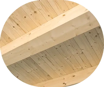 Wood beams ceiling